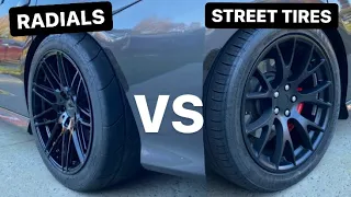 MICKEY THOMPSON ET STREET’S VS REGULAR STREET TIRES!! *TRACTION TEST*