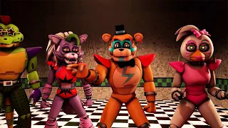 FNAF Security Breach vs Withered Toys Fight Animation