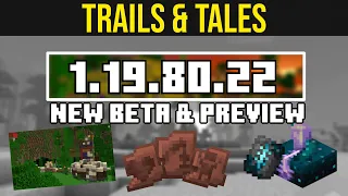 MCPE 1.19.80.22 Beta & Preview - More NEW Pottery shards + Trail ruins added