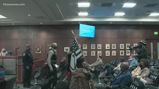 Community activists bring bullhorn to Hampton City Council meeting, demand answers about Codi Bigsby