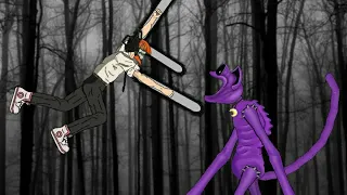 Catnap Poppy Playtime Chapter 3 vs Denji CHAINSAW MAN | Animation Drawing Cartoons 2