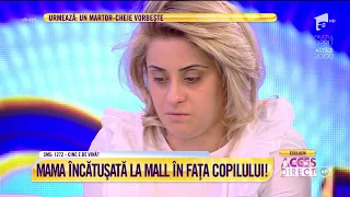 O mamă a fost târâtă sub ochii copilului său de poliţişti, într-un mall