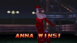 Tekken 3 - Anna Williams (Intro & Win Poses)