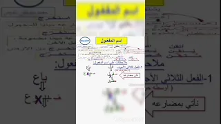 اشتقاق اسم المفعول من الفعل الثلاثي الأجوف ( معتل الوسط ) - أ. محمد مصطفى الشيمي @mogtahedon