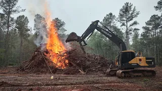 Starting A Big Fire And Barn Pad