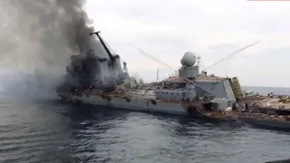 First images emerge of doomed Russian warship