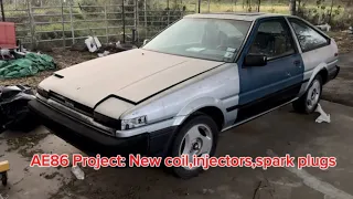 AE86 Project: New coil,injectors,spark plugs