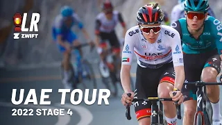 Attacks Fly on Jebel Jais | UAE Tour Stage 4 2022 | Lanterne Rouge x Zwift