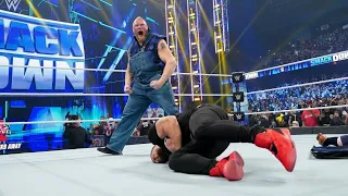 Brock Lesnar Entrance and saves Paul Heyman: WWE SmackDown, Dec. 17, 2021 - 4K