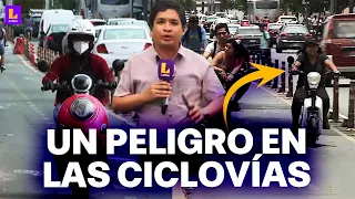 Motos eléctricas invaden ciclovías y algunas no tienen SOAT: ¿Cuáles son los mayores riesgos?