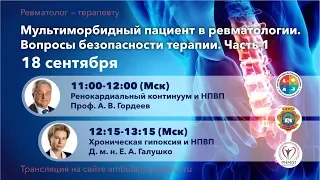 Ренокардиальный континуум и НПВП. Хроническая гипоксия и НПВП. 18.09.19