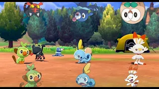 Camping With The 3 Alola & The 3 Galar Starters For Over An Hour - Pokemon Sword & Shield