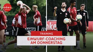TRAINING | Besonderes Einwurf-Coaching am Donnerstag | Fortuna Düsseldorf im Mühlviertler Hochland