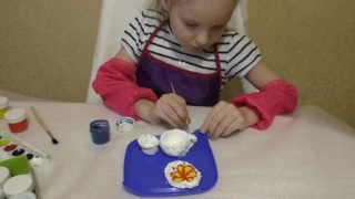 Гончар глиняную посуду красим яркие краски #DIY #Painting pottery #Gonchar