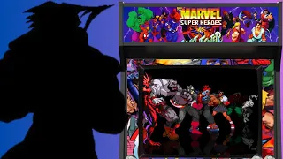 HOW TO UNLOCK ALL SECRET CHARACTERS ( MARVEL SUPER HEROES vs STREET FIGHTER ) Arcade