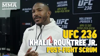 UFC 236: Khalil Rountree Plans to 'Set My Roots' in Thailand After Marked Improvement - MMA Fighting