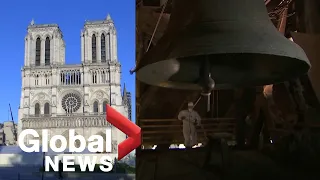 The bell of Notre Dame rings through Paris one year after fire