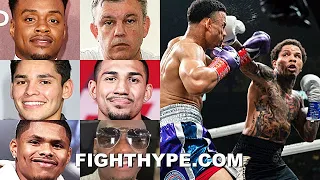 CELEBRITIES REACT TO GERVONTA DAVIS KNOCKING OUT ROLLY ROMERO: SPENCE, GARCIA, LOPEZ, ATLAS, & MORE