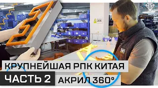 Крупнейшая РПК Китая FIREFLY | 2 этаж | Буквы из акрила со свечением 360°