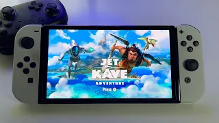 Jet Kave Adventure - REVIEW | Switch OLED handheld gameplay