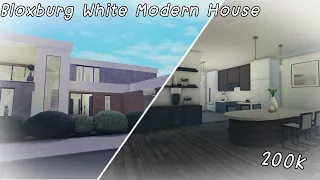 Bloxburg White Modern House | Roblox Bloxburg | Speed Build