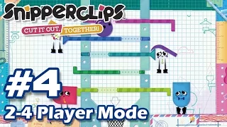 Snipperclips - [Part 4] 2-4 Player Mode (First 12 Puzzles)