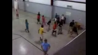 one of georgia's new life church playing handball with one of  ohio's new life church