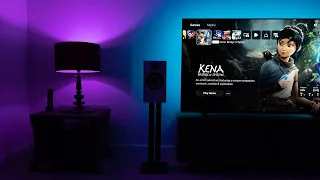 Kena Bridge of Spirits on PS5 + Sony A80J OLED Gaming TV