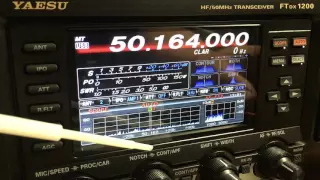 Yaesu FTdx-1200 Demo / Scope, DNR, & Split Operation