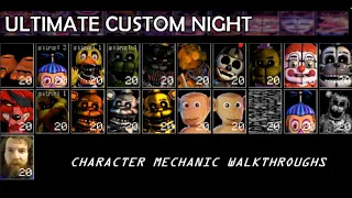 Ultra Custom Night (1.6.45) | CHARACTER MECHANIC WALKTHROUGHS | Ultimate Custom Night
