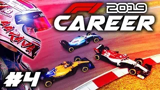 F1 2019 CAREER MODE Part 4: HIT OFF TRACK! & FIRST TASTE OF WET WEATHER RACING!