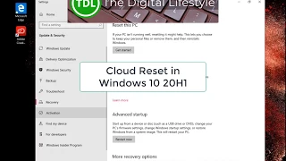 Trying out the new Cloud Recovery feature in Windows 10 20H1