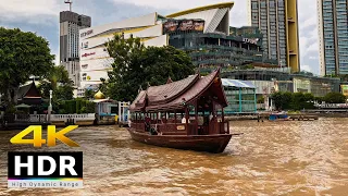 4K HDR // ICONSIAM Walking tour 2022 | FREE Shuttle Boat Chao Phraya River | Bangkok, Thailand