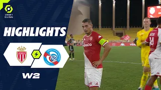 AS MONACO - RC STRASBOURG ALSACE (3 - 0) - Highlights - (ASM - RCSA) / 2023-2024