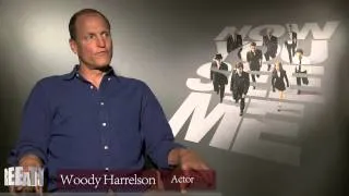 Woody Harrelson & Jesse Eisenberg talk about robbing banks with magic!