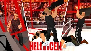 Brock Lesnar returns during match between Roman Reigns and Braun Strowman, WWE HIAC 2018- WR3D