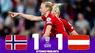 Norway vs Austria | Highlights | UEFA Women's Nations League 22-09-2023