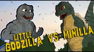 GODZILLA JR VS MINILLA----KAIJU MOMENTS---