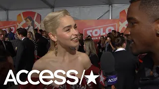 'Solo: A Star Wars Story': Emilia Clarke On How 'Yummy' The Movie Is | Access