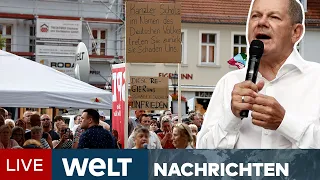 WUTBÜRGER WIEDER DA: Proteste gegen Scholz - Schießbefehl ein "Schauermärchen" | WELT Newsstream