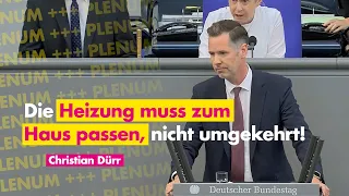 Die Heizung muss zum Haus passen! | Christian Dürr zum Heizungsgesetz im Bundestag