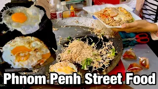 1$ for delicious fried noodles in Phnom Penh street food | Cambodian food tour 2021