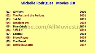 Michelle Rodriguez Movies List