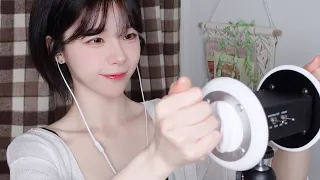 ASMR It's noisy and hectic, but full of tingles / Oil ear massage