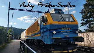 vlaky Praha-Sedlec 12.5. 2024/Trainspotting in Prague-Sedlec
