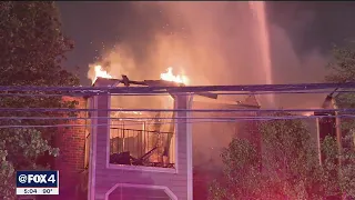Northeast Dallas apartment fire leaves dozens homeless