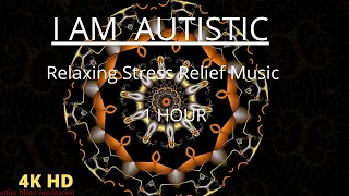 1 Hour Autism, ADHD, SPD & Aspergers Relaxing Stress Relief Music: Vibrate Black & Orange Colors