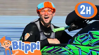 Blippi Explores a Jet Ski! | 2 HOURS OF BLIPPI TOYS! | Educational Videos for Kids