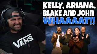 Ariana, Kelly, John and Blake - Respect & Hold On Im Comin' (Rock Artist Reaction)