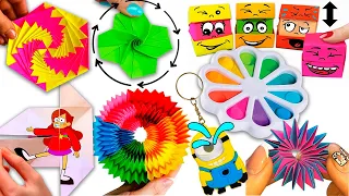 10 DIY paper fidget toys Ideas I 10 ИДЕЙ Антистресс игрушек-непосед из бумаги Своими руками